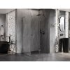 Mexen Lunar-F, sklápací sprchový kút pravý 95 x 90 cm, 8mm číre sklo, profil grafit brúsený, 836-095-090-66-00-P