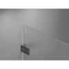 Mexen Lunar-F, sklápací sprchový kút pravý 95 x 90 cm, 8mm číre sklo, profil grafit brúsený, 836-095-090-66-00-P