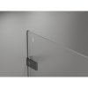 Mexen Lunar-F, sklápací sprchový kút pravý 95 x 90 cm, 8mm číre sklo, profil grafit brúsený, 836-095-090-66-00-P