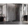 Mexen Lunar-F L, sprchový kút pravý 90 x 80 cm, 8mm číre sklo, profil ružové zlato, 836L-090-080-60-00-P