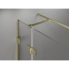 Mexen Lunar T, výklopný sprchový kút pravý 135 x 70 cm, 8mm číre sklo, zlatý matný profil, 834T-135-070-55-00-P