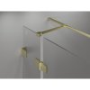 Mexen Lunar T, výklopný sprchový kút pravý 135 x 70 cm, 8mm číre sklo, zlatý matný profil, 834T-135-070-55-00-P
