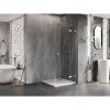 Mexen Lunar T, sklopný sprchový kút pravý 110 x 110 cm, 8mm číre sklo, oceľový profil, 834T-110-110-97-00-P