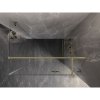 Mexen Lunar T, výklopný sprchový kút pravý 130 x 110 cm, 8mm číre sklo, zlatý kartáčovaný - 834T-130-110-55-00-P