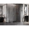 Mexen Lunar T, výklopný sprchový kút pravý 130 x 80 cm, 8mm číre sklo, profil ružové zlato, 834T-130-080-60-00-P