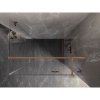 Mexen Lunar T, výklopný pravý sprchový kút 125 x 80 cm, 8mm číre sklo, profil medená matná, 834T-125-080-65-00-P