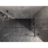 Mexen Lunar T, výklopný sprchový kút pravý 115 x 100 cm, 8mm číre sklo, profil grafit brúsený, 834T-115-100-66-00-P