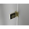 Mexen Lunar-B Duo, výklopný sprchový kút 70 x 70 cm, 8mm číre sklo, zlatý profil, 832-070L-070P-50-00