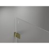 Mexen Lunar-B Duo, výklopný sprchový kút 70 x 70 cm, 8mm číre sklo, zlatý profil, 832-070L-070P-50-00