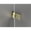 Mexen Lunar-B Duo, výklopný sprchový kút 70 x 70 cm, 8mm číre sklo, zlatý profil, 832-070L-070P-50-00