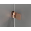 Mexen Lunar-B Duo, výklopný sprchový kút 85 x 70 cm, 8mm číre sklo, profil ružové zlato, 832-085L-070P-60-00
