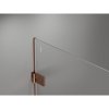 Mexen Lunar-B Duo výklopný sprchový kút 100 x 85 cm, číre sklo, ružové zlato, 832-100L-085P-60-00