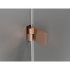 Mexen Lunar-B Duo výklopný sprchový kút 100 x 85 cm, číre sklo, ružové zlato, 832-100L-085P-60-00