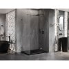 Mexen Lunar T výklopný sprchový kút pravý 115 x 70 cm, číre sklo, grafitová, 834T-115-070-95-00-P