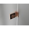 Mexen Lunar-B Duo výklopný sprchový kút 80 x 75 cm, číre sklo, medená matná, 832-080L-075P-65-00