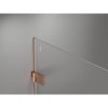 Mexen Lunar-B Duo výklopný sprchový kút 80 x 75 cm, číre sklo, medená matná, 832-080L-075P-65-00