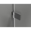 Mexen Lunar-B Duo výklopný sprchový kút 95 x 75 cm, číre sklo, brúsený grafit, 832-095L-075P-66-00