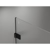Mexen Lunar-B Duo výklopný sprchový kút 85 x 85 cm, číre sklo, čierna matná, 832-085L-085P-70-00