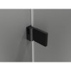 Mexen Lunar-B Duo výklopný sprchový kút 85 x 85 cm, číre sklo, čierna matná, 832-085L-085P-70-00