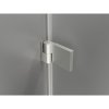 Mexen Lunar-B Duo výklopný sprchový kút 90 x 85 cm, číre sklo, brúsená oceľ, 832-090L-085P-97-00