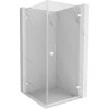 Mexen Lunar-B L pravý výklopný sprchový kút 70 x 70 cm, číre sklo, biela, 832L-070-070-20-00-P