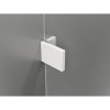 Mexen Lunar-B L pravý výklopný sprchový kút 85 x 70 cm, číre sklo, biela, 832L-085-070-20-00-P
