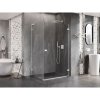 Mexen Lunar-B L pravý výklopný sprchový kút 85 x 70 cm, číre sklo, biela, 832L-085-070-20-00-P