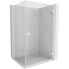 Mexen Lunar-B L pravý výklopný sprchový kút 85 x 70 cm, číre sklo, biela, 832L-085-070-20-00-P