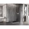 Mexen Lunar-B L pravý výklopný sprchový kút 100 x 80 cm, číre sklo, biela, 832L-100-080-20-00-P