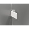 Mexen Lunar-B L pravý výklopný sprchový kút 100 x 80 cm, číre sklo, biela, 832L-100-080-20-00-P