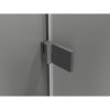 Mexen Lunar-B L výklopný sprchový kút ľavý 80 x 70 cm, číre sklo, grafitová, 832L-080-070-95-00-L