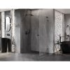 Mexen Lunar-B L výklopný sprchový kút ľavý 80 x 70 cm, číre sklo, grafitová, 832L-080-070-95-00-L