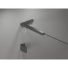 Mexen Lunar-B L výklopný sprchový kút ľavý 80 x 70 cm, číre sklo, grafitová, 832L-080-070-95-00-L