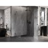 Mexen Lunar-B pravostranný výklopný sprchový kút 75 x 70 cm, číre sklo, grafitová, 832-075-070-95-00-P