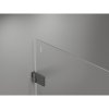 Mexen Lunar-B pravostranný výklopný sprchový kút 75 x 70 cm, číre sklo, grafitová, 832-075-070-95-00-P