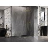 Mexen Lunar-B L pravý výklopný sprchový kút 85 x 70 cm, číre sklo, zlatá matná, 832L-085-070-55-00-P