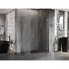Mexen Lunar-B L pravý výklopný sprchový kút 85 x 70 cm, číre sklo, zlatá matná, 832L-085-070-55-00-P