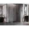 Mexen Lunar-B L výklopný sprchový kút pravý 80 x 70 cm, číre sklo, ružové zlato, 832L-080-070-60-00-P