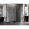 Mexen Lunar-B L výklopný sprchový kút pravý 80 x 70 cm, číre sklo, brúsený grafit, 832L-080-070-66-00-P