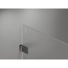 Mexen Lunar-B L výklopný sprchový kút pravý 80 x 70 cm, číre sklo, brúsený grafit, 832L-080-070-66-00-P