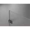 Mexen Lunar-B L výklopný sprchový kút pravý 80 x 70 cm, číre sklo, brúsený grafit, 832L-080-070-66-00-P