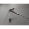 Mexen Lunar-B L výklopný sprchový kút pravý 80 x 70 cm, číre sklo, brúsený grafit, 832L-080-070-66-00-P
