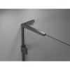 Mexen Lunar-B L výklopný sprchový kút pravý 80 x 70 cm, číre sklo, brúsený grafit, 832L-080-070-66-00-P