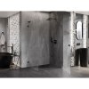 Mexen Lunar-B L pravý výklopný sprchový kút 100 x 80 cm, číre sklo, čierna matná, 832L-100-080-66-00-P