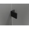 Mexen Lunar-B L pravý výklopný sprchový kút 100 x 80 cm, číre sklo, čierna matná, 832L-100-080-66-00-P