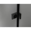 Mexen Lunar-B L pravý výklopný sprchový kút 100 x 80 cm, číre sklo, čierna matná, 832L-100-080-66-00-P