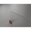 Mexen Lunar sprchová stena pravá 150 x 200 cm, 8mm číre sklo, ružové zlato, 830-150-000-60-00-P