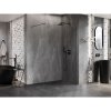 Mexen Lunar sprchová stena pravá 110 x 200 cm, 8mm číre sklo, brúsený grafit, 830-110-000-66-00-P
