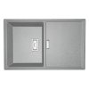 Laveo Tonga, 1-komorový granitový drez 800x500x190 mm, šedá, LAV-SPT_511Y