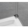 CERANO - Sprchovací kút Antelo L/P - 6 mm - chróm, transparentné sklo - 110x40 cm - krídlový, CER-CER-8050BD129